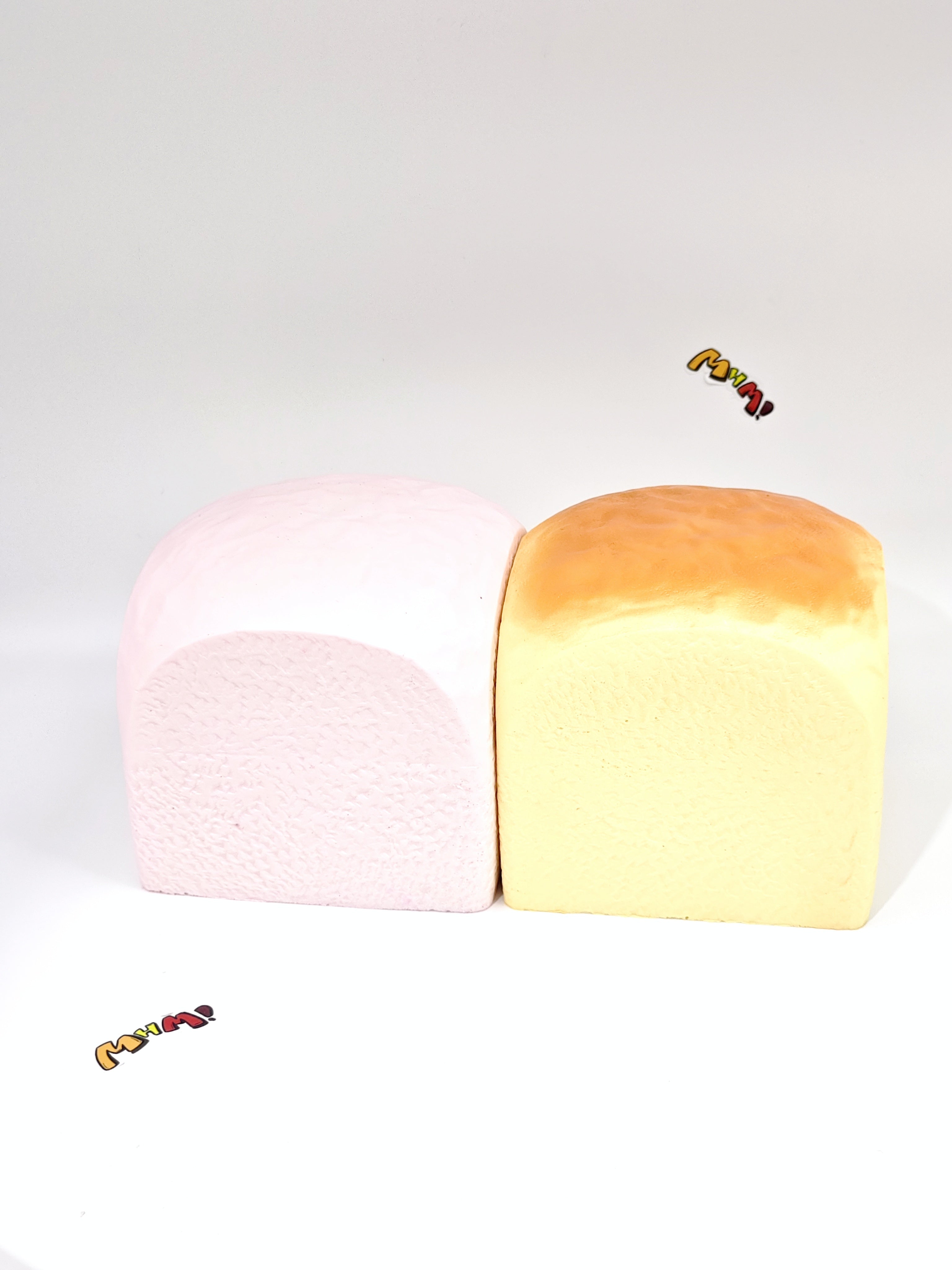 The "Parent & Child" Bread Duo 🍞🍞 Jumbo & Mini Hawaiian Roll Squishy Set