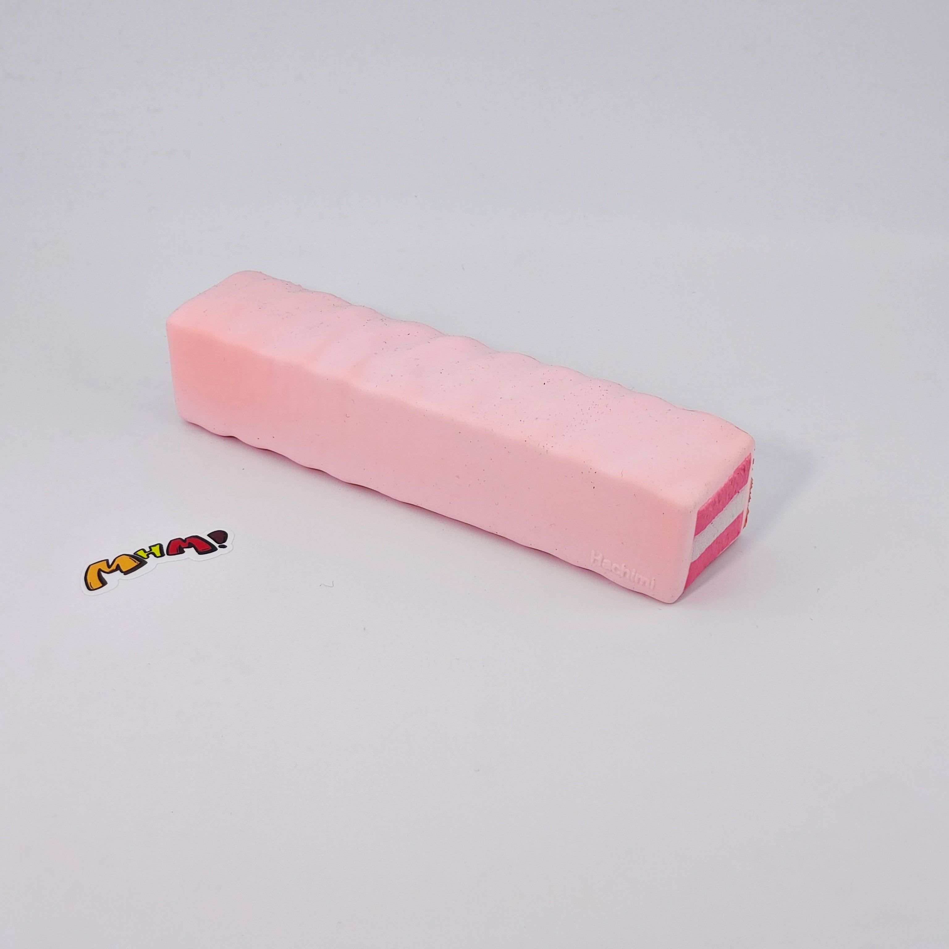 🍓 Strawberry & Raw Chocolate Wafer Biscuit Squishy 2-Pack Set | Snack Themed Slow Rising Stress Relief Toy