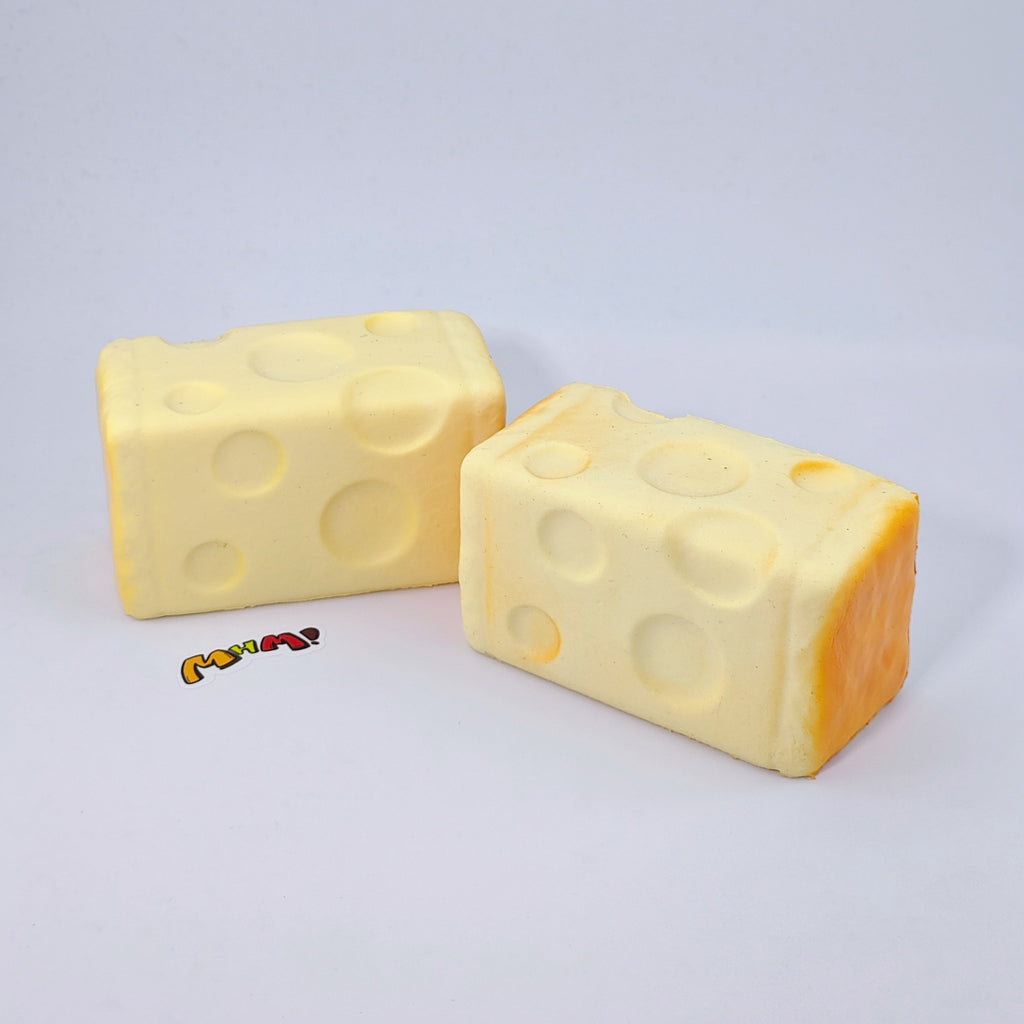 🧀 Cheese Toast Stick Squishy | 2 Styles Bakery Themed Slow Rising Stress Relief Toy