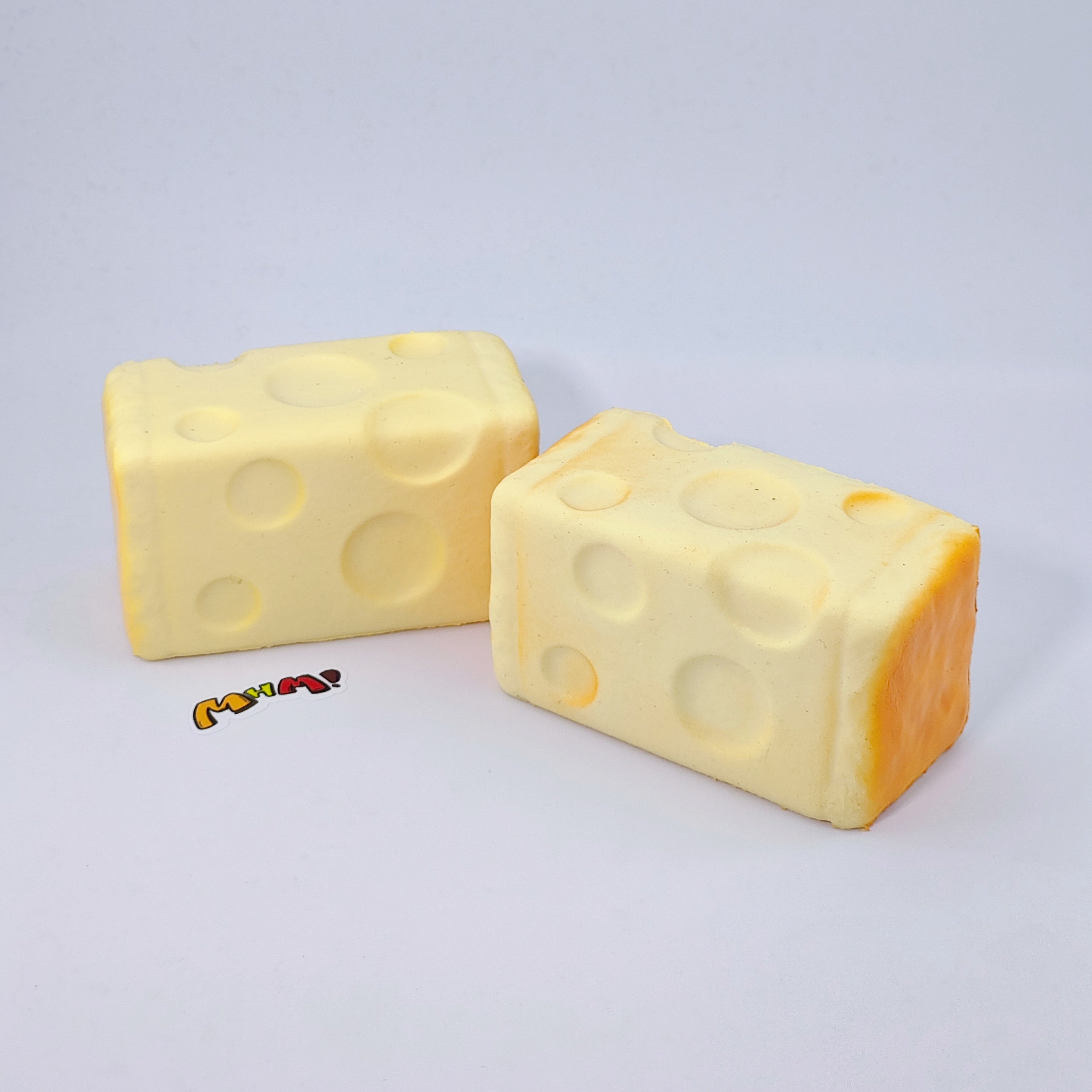 🧀 Cheese Toast Stick Squishy | 2 Styles Bakery Themed Slow Rising Stress Relief Toy