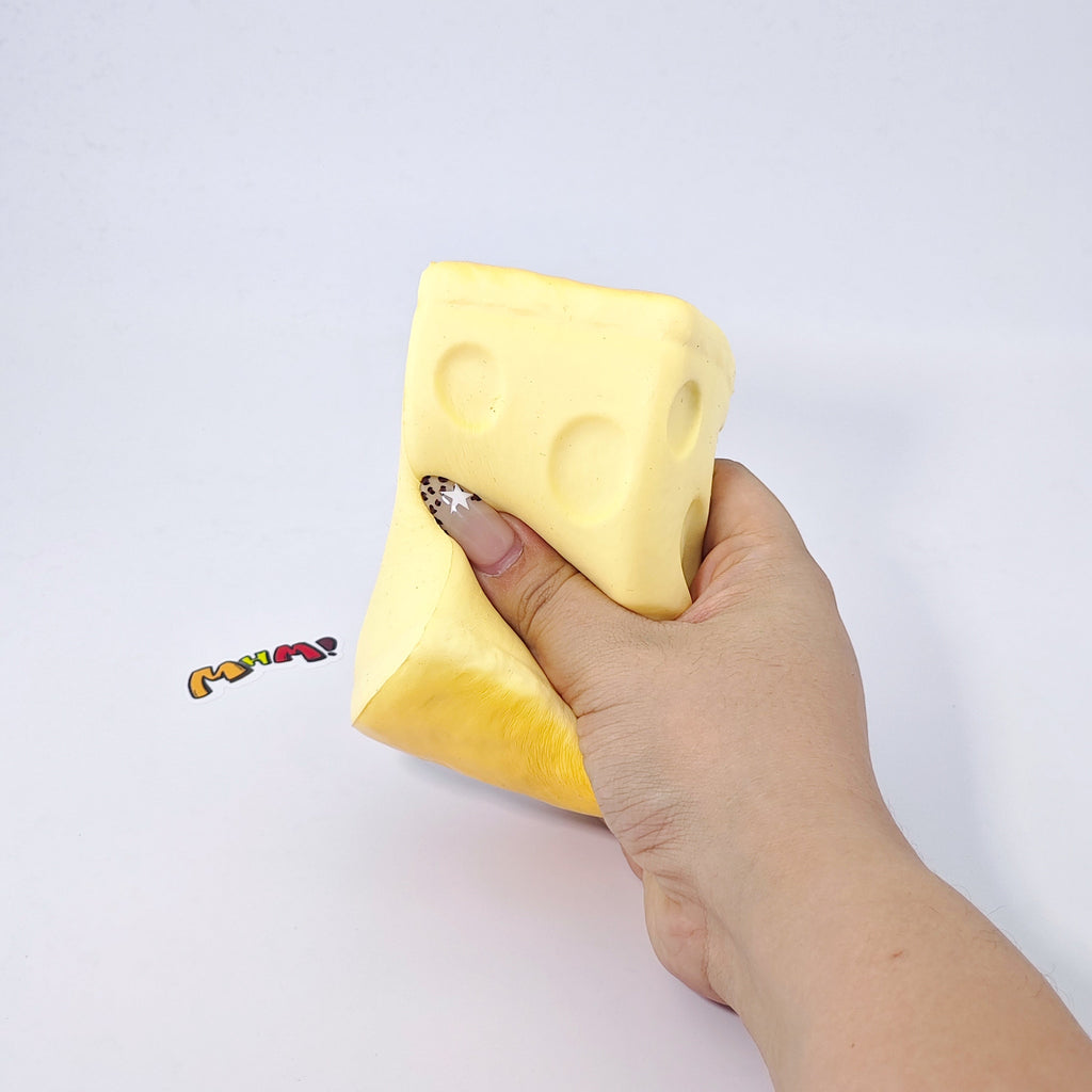 🧀 Cheese Toast Stick Squishy | 2 Styles Bakery Themed Slow Rising Stress Relief Toy