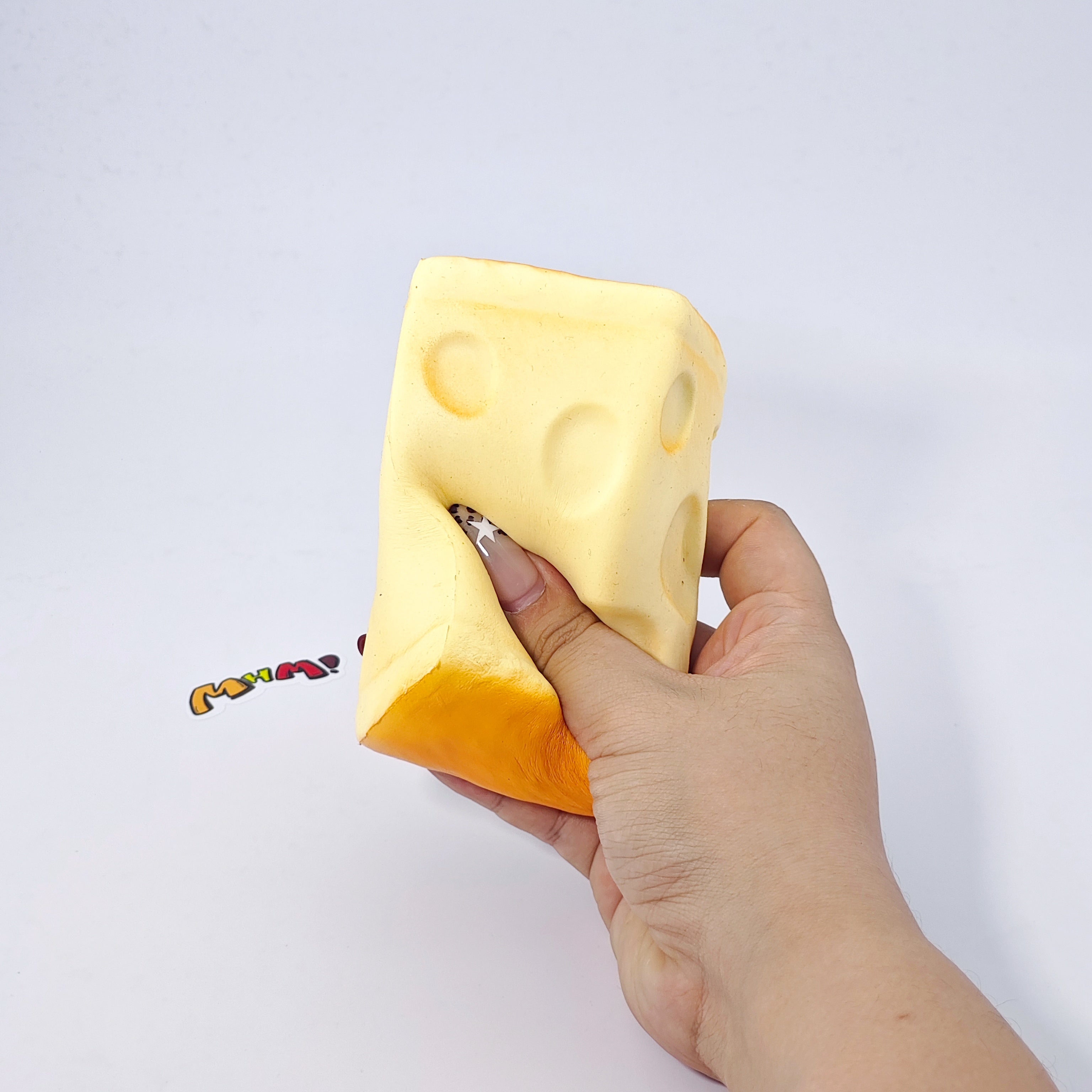 🧀 Cheese Toast Stick Squishy | 2 Styles Bakery Themed Slow Rising Stress Relief Toy