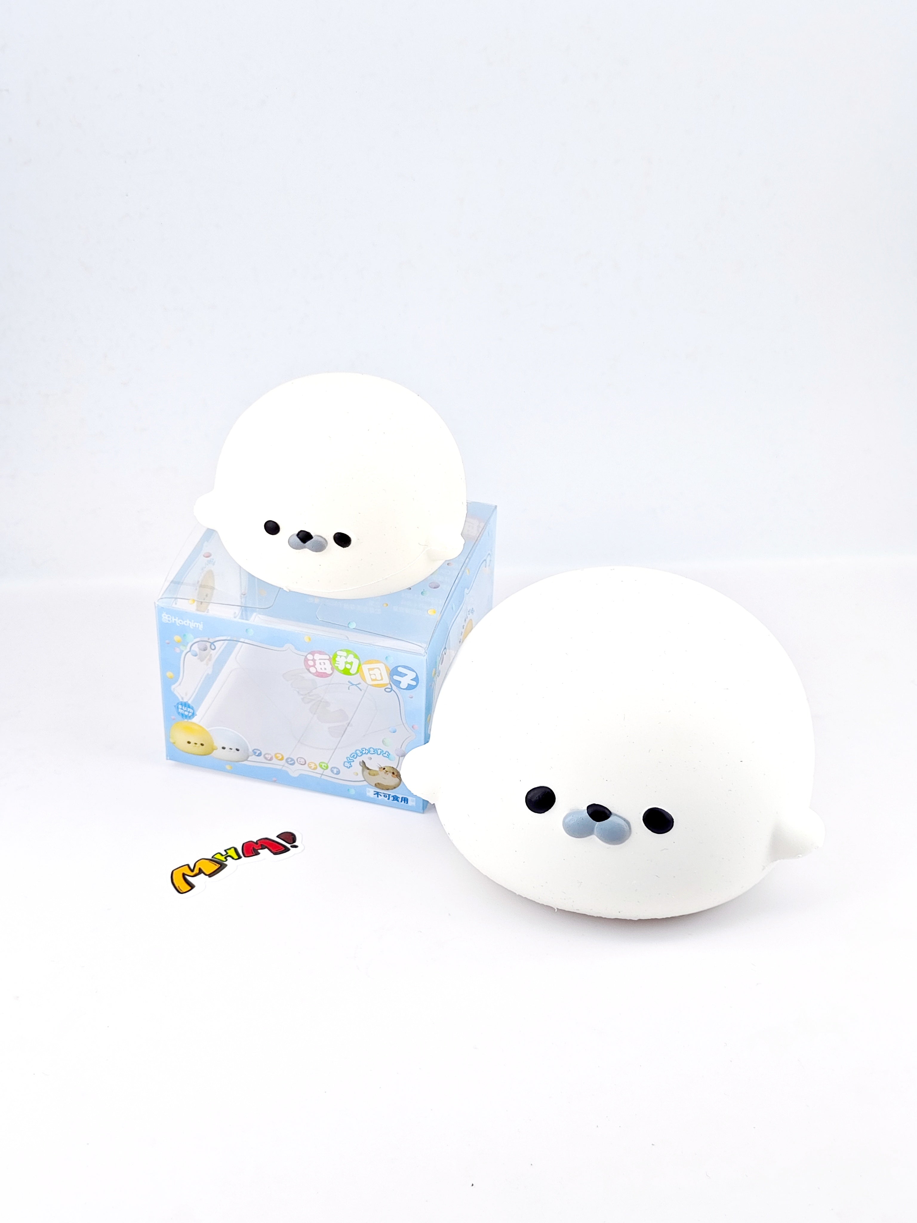 MHM Slow-Rebound Toy Series: Seal Dumpling — Super soft and perfect for little hands. These soft, bouncy rubber toys are ideal for children; they make great gifts for birthdays and holidays, as well as excellent stress-relief toys.