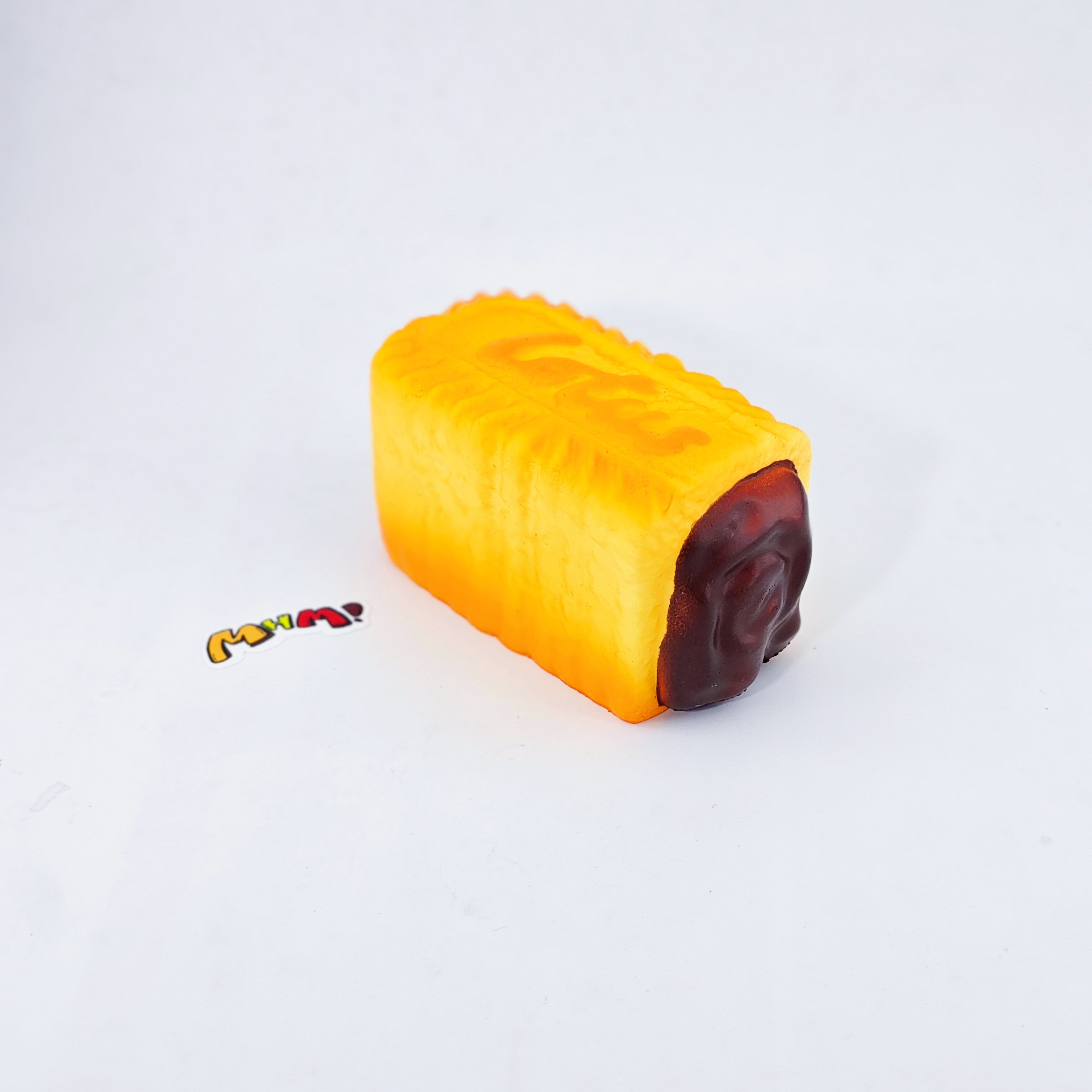 🍫 Dark Thick Filled Milk Biscuit Squishy | Snack Themed Slow Rising Stress Relief Toy