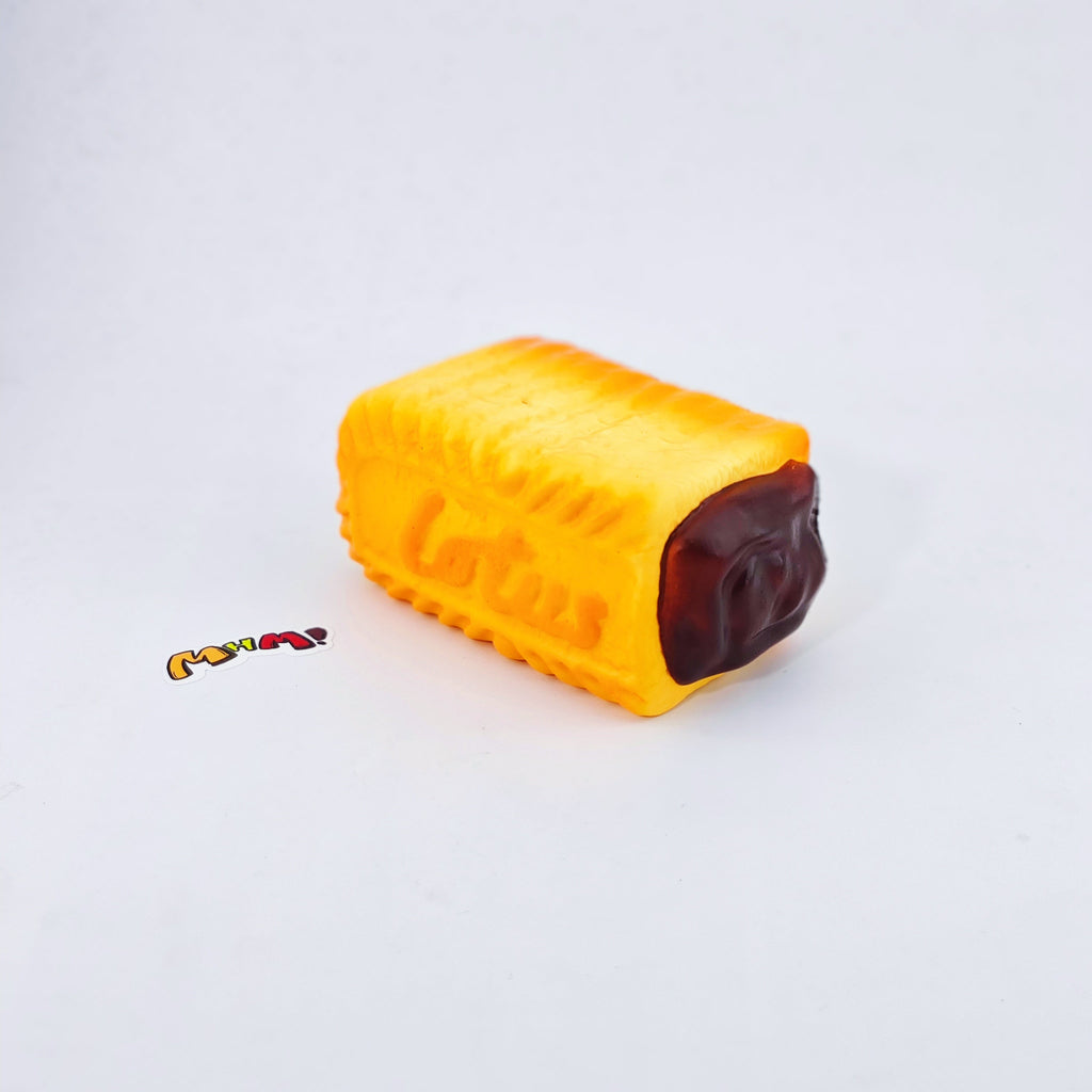 🍫 Dark Thick Filled Milk Biscuit Squishy | Snack Themed Slow Rising Stress Relief Toy