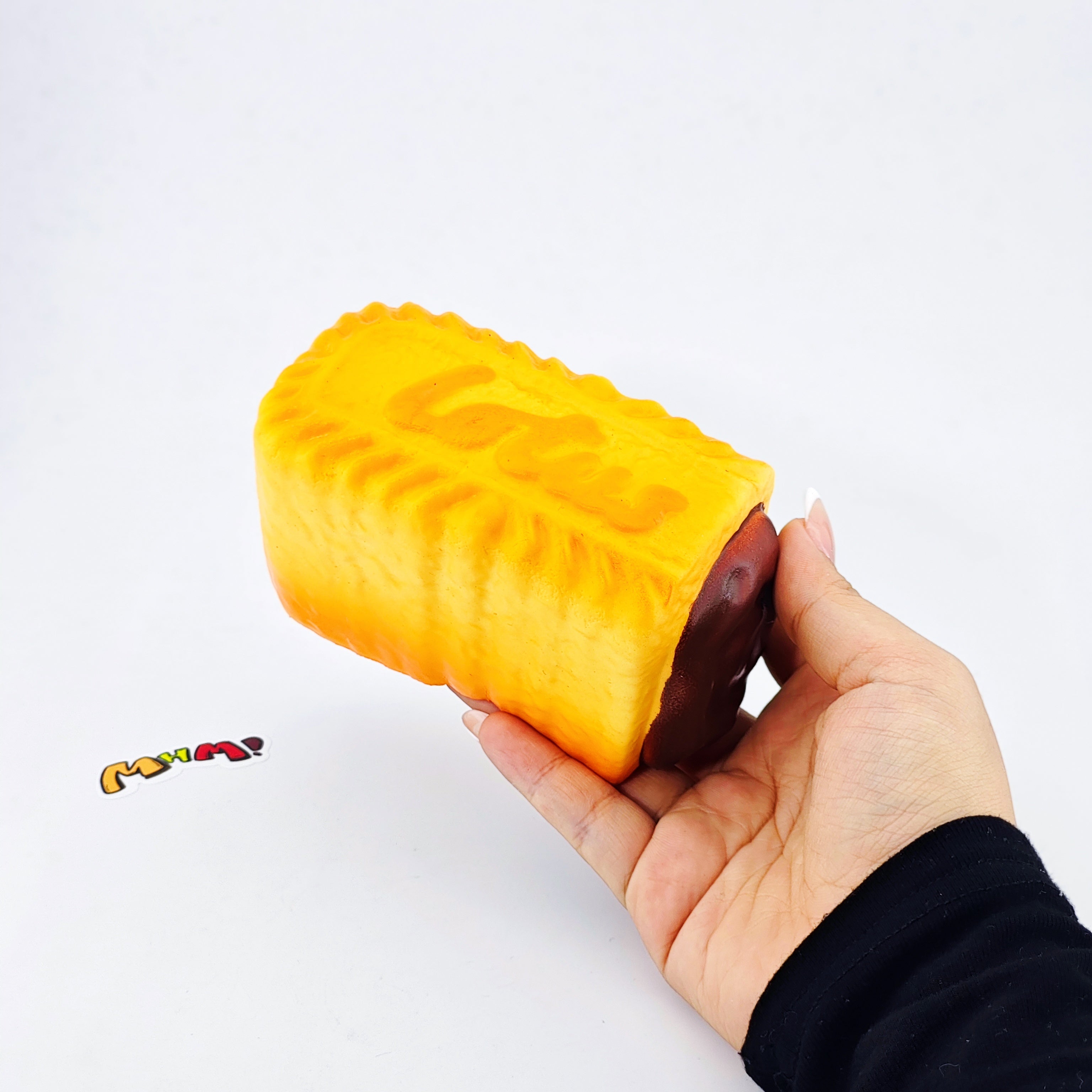 🍫 Dark Thick Filled Milk Biscuit Squishy | Snack Themed Slow Rising Stress Relief Toy