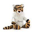 Bashful Tiger with Personalized Cream Jumper