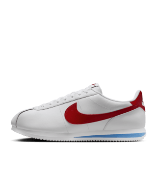Nike Cortez Leather Men's Shoes - White/Varsity Blue/Varsity Red