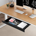 Home Under Desk Storage Drawer - Office Pull-out Hidden Drawer Hanging Drawers for Desk - Standing Desk Drawer Attachment - Under Desk Mounted Sliding Metal Hanging Drawers Organizer