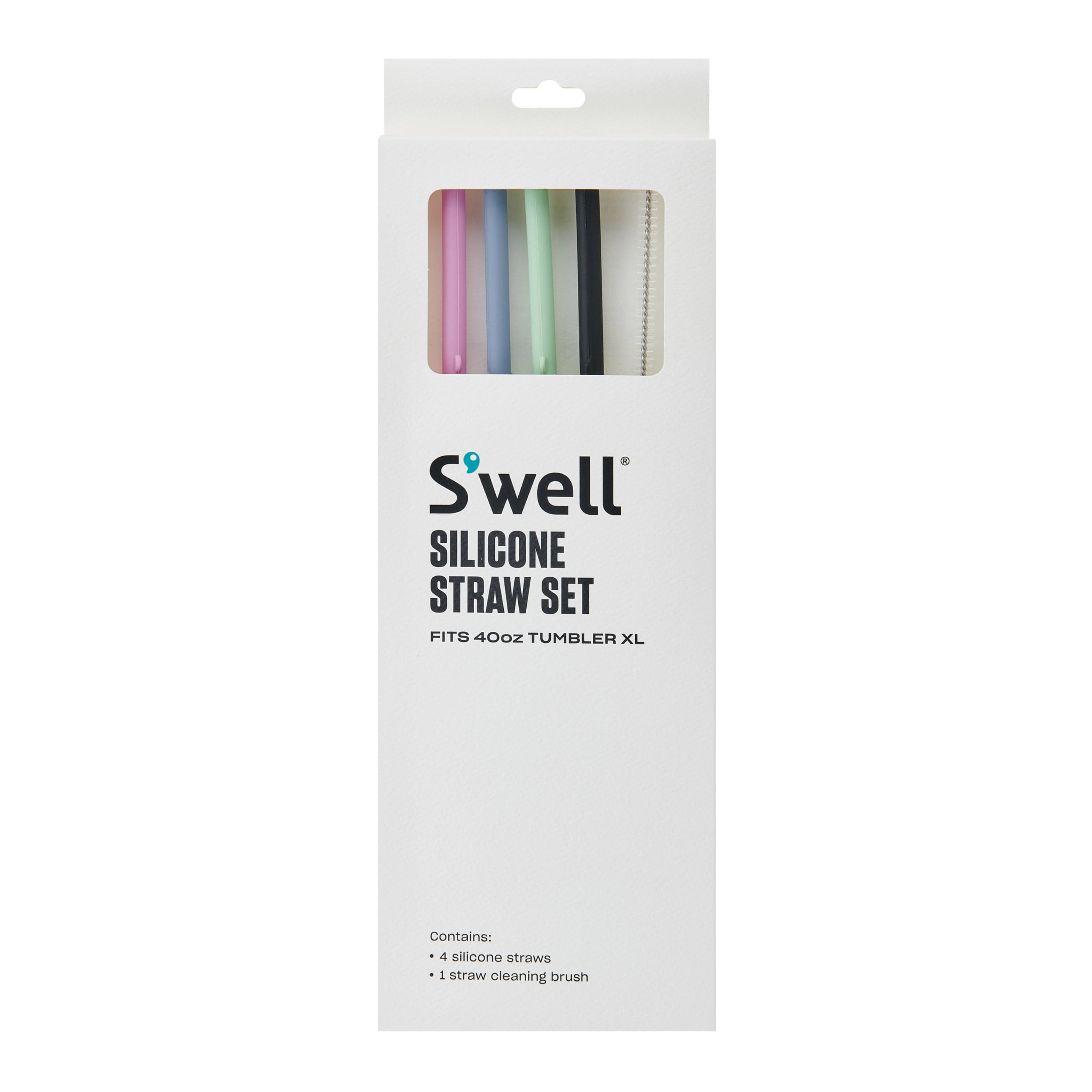 40oz Tumbler XL Silicone Straw Set