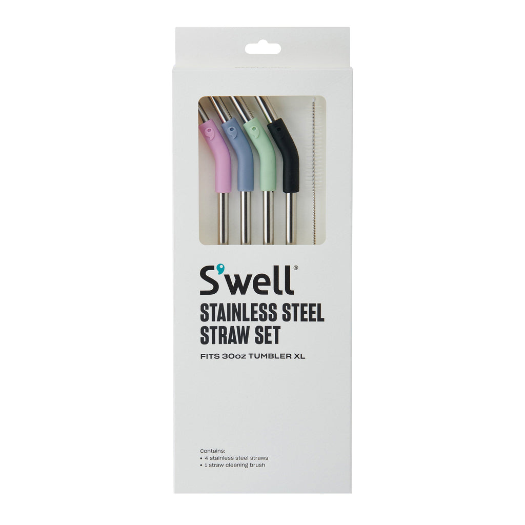 30oz Tumbler XL Stainless Steel Straw Set