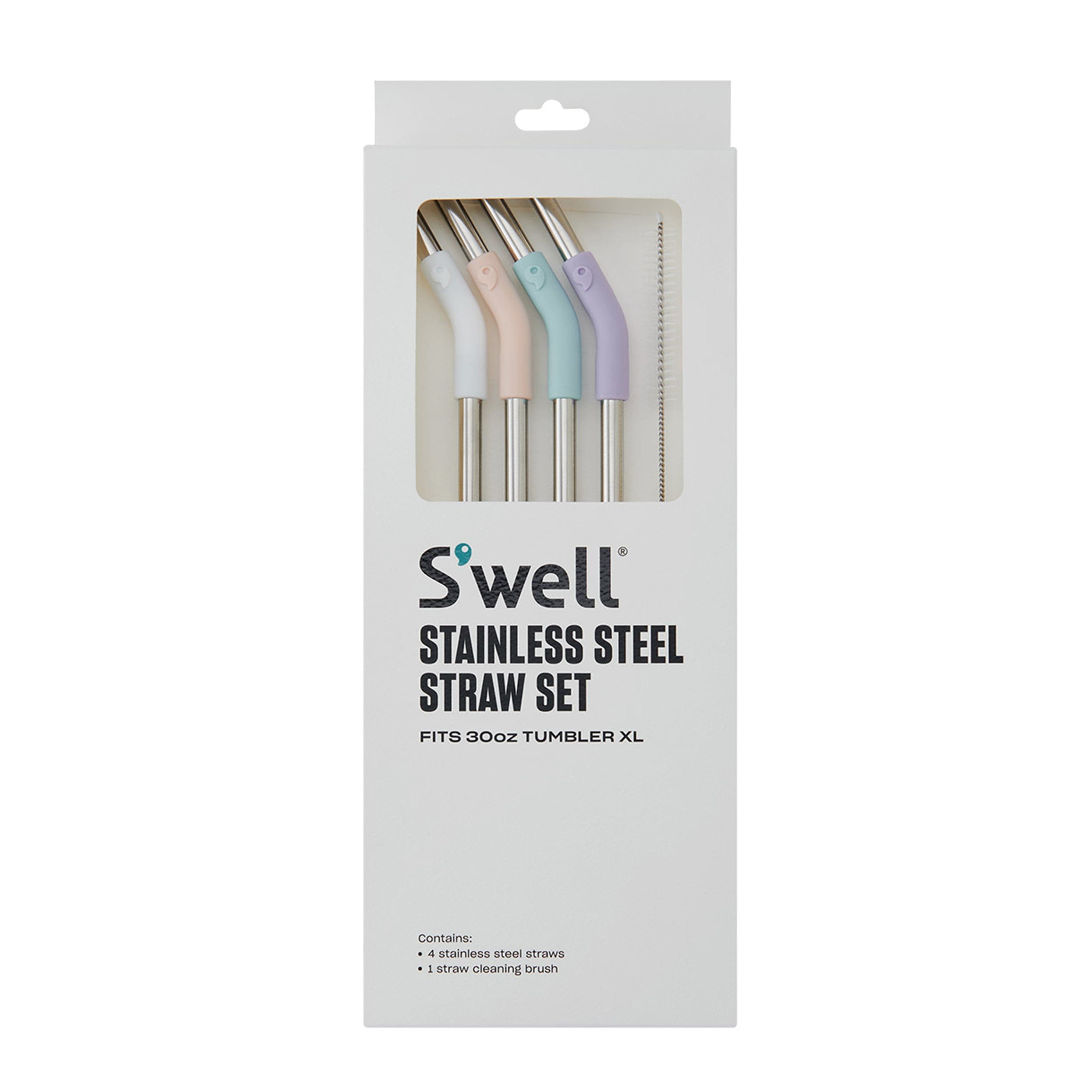 30oz Tumbler XL Stainless Steel Straw Set