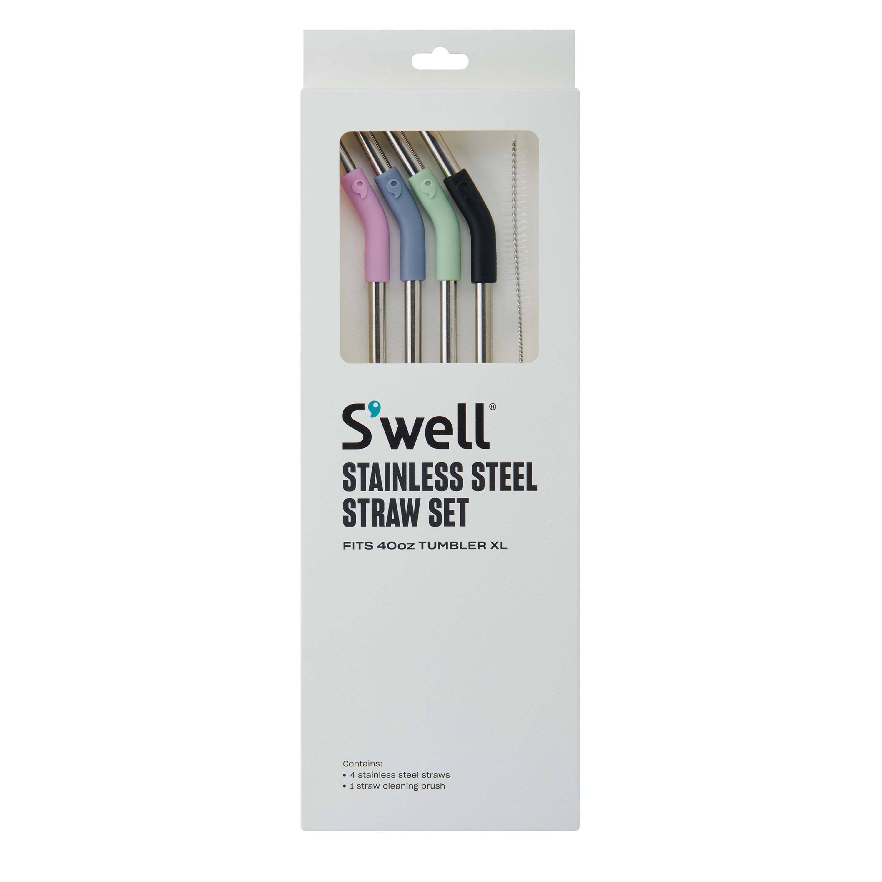 40oz Tumbler XL Stainless Steel Straw Set