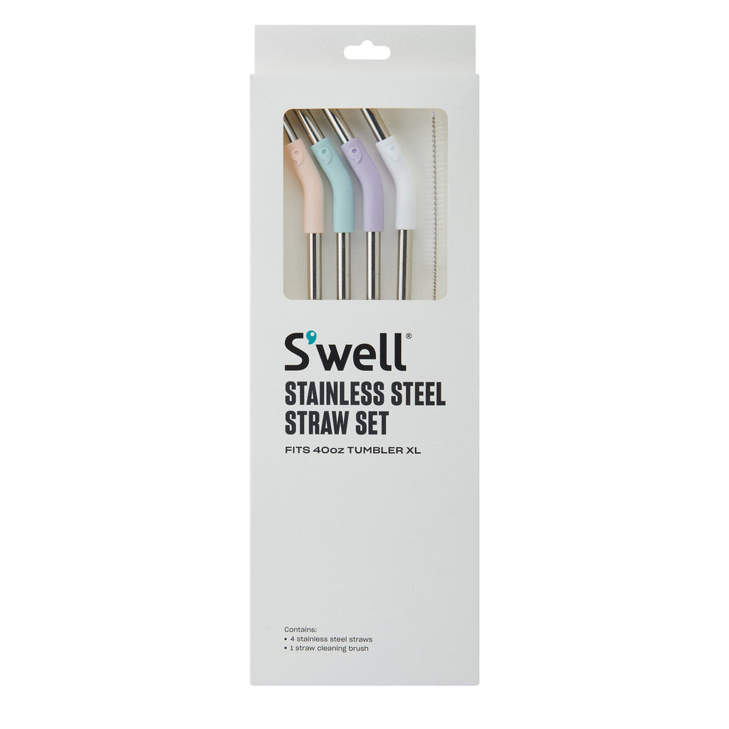 40oz Tumbler XL Stainless Steel Straw Set