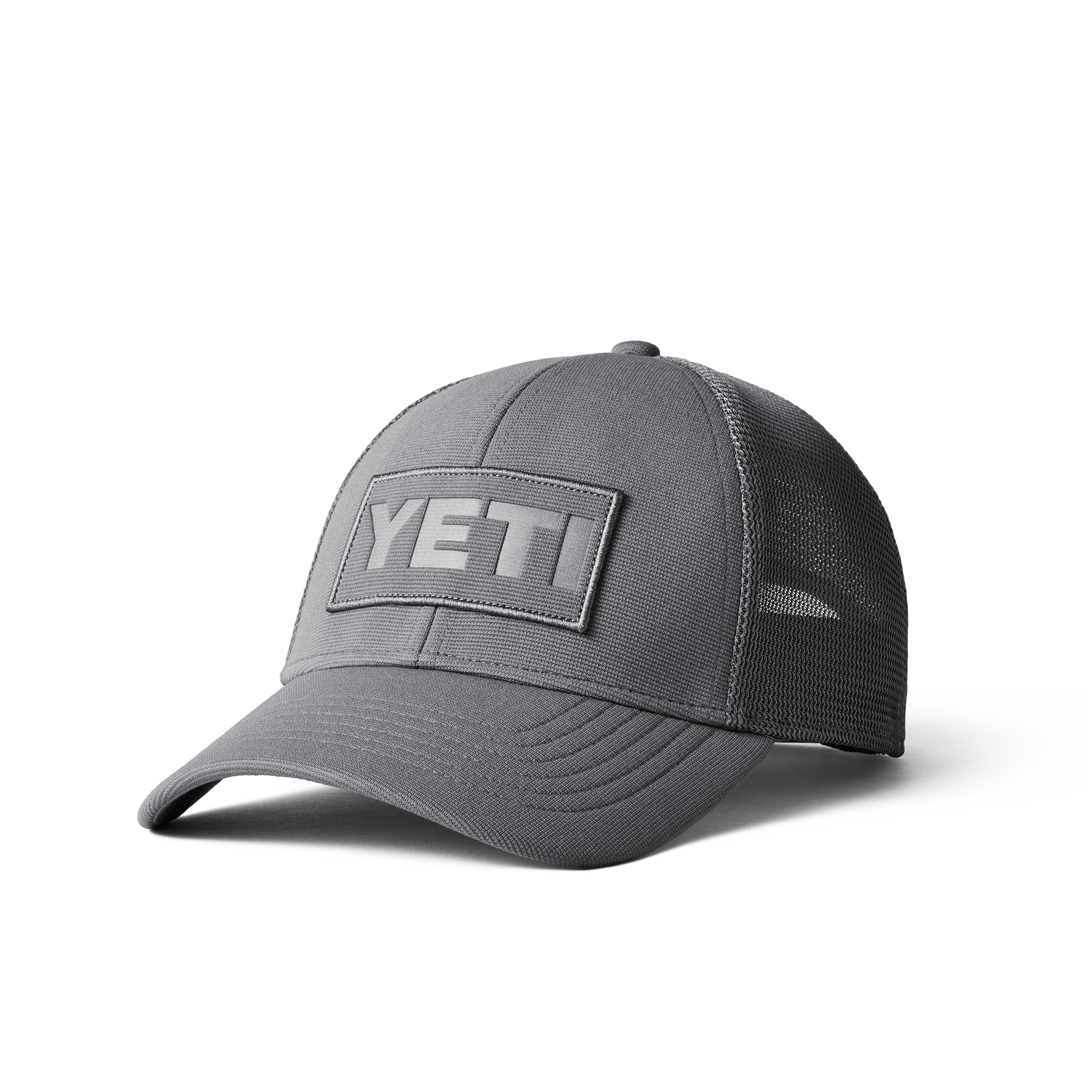 Core Patch Trucker Hat Grey on Grey
