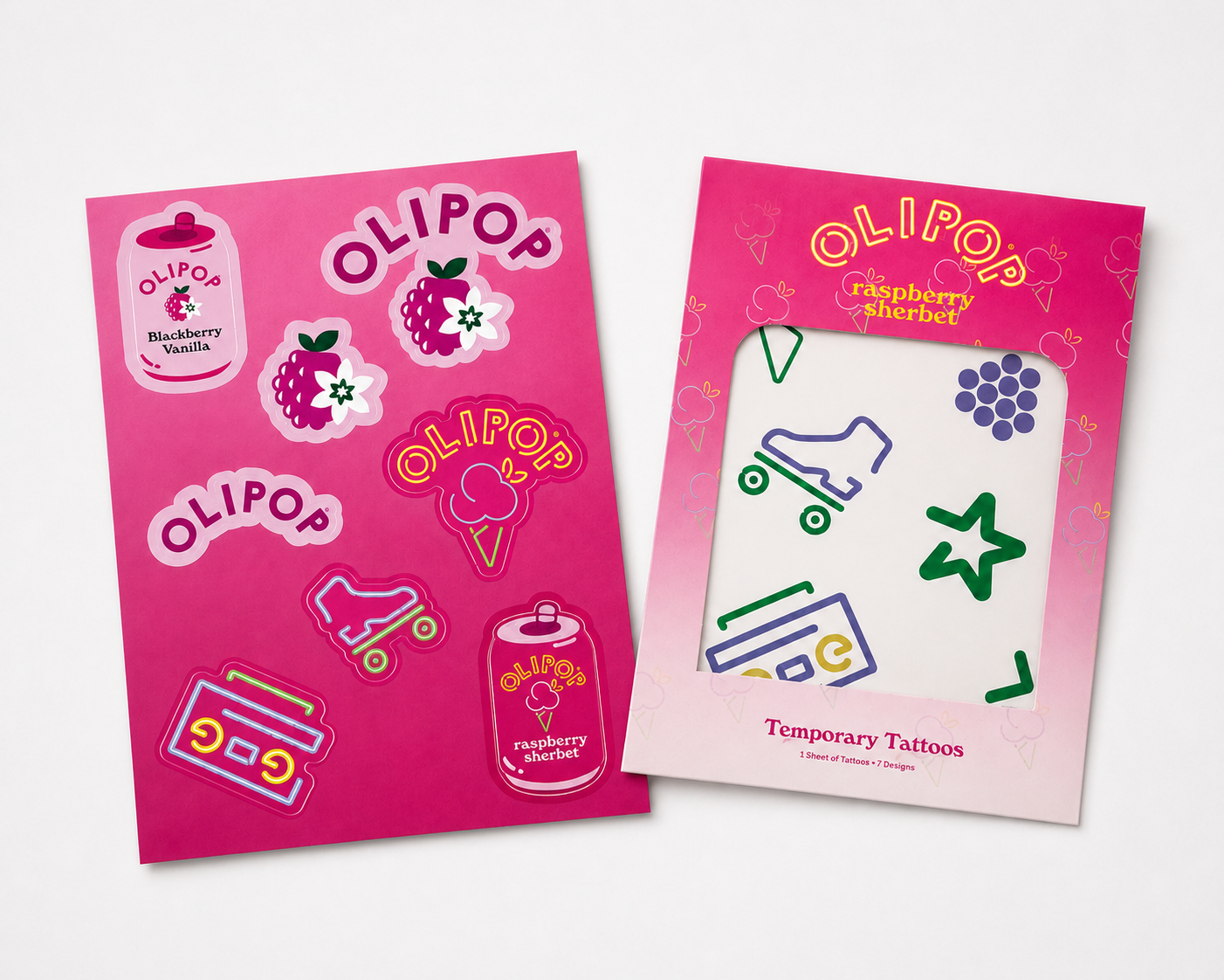 Berry Temporary Tattoo + Sticker Sheet