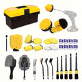 35pcs Car Detail Kit, Car Detail Brush Kit, Car Detail Brush Kit, Car Wash Kit, Car Parts, Car Cleaning Tool Kit, for Interior, Exterior, Wheels