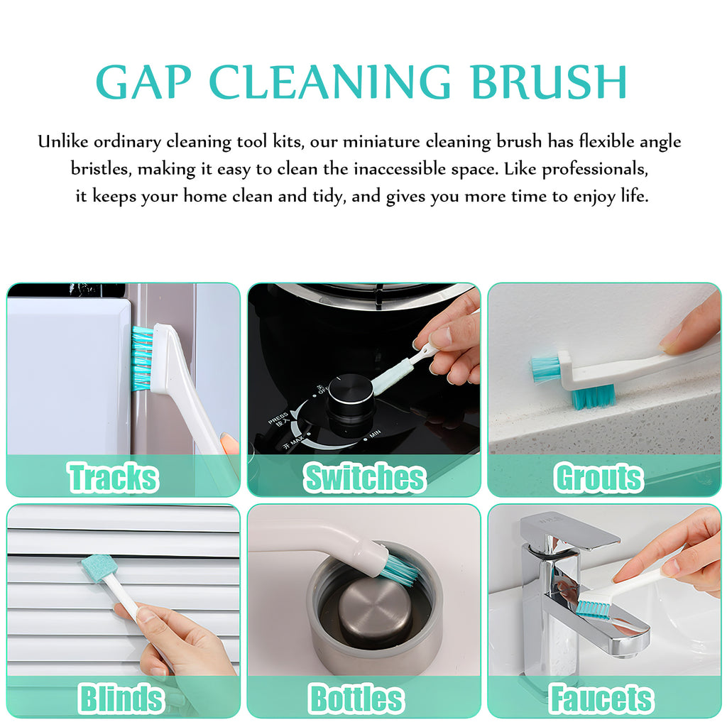 Cleaning Brush Set for Household Use with Durable Handles Assorted Color 1 Set