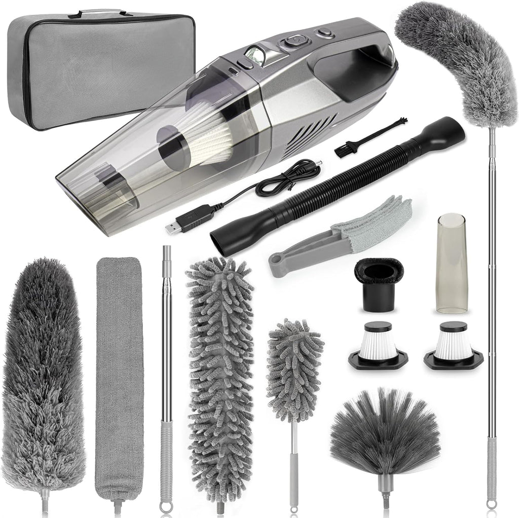 A house of tools Pink Car Duster Interior Kit, Perfect Car Detailing Brush Kit for Cleaning Windows,Windshield,Dashboard and Air Vents Suitable for All Cars