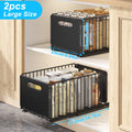 2 Pack Tall Height Pull Out Cabinet Organizer, Metal Slide Out Drawers, Under Sink Organizer, No Drill Spice Rack Cabinet for Kitchen, Bathroom