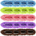 Mop Slippers Shoes 10 Pairs- Microfiber Cleaning House Mop Slippers, Floor Cleaning Tools Shoe Cover, Soft Machine Washable Reusable Microfiber Foot Socks for House Kitchen Office (20 Pieces)