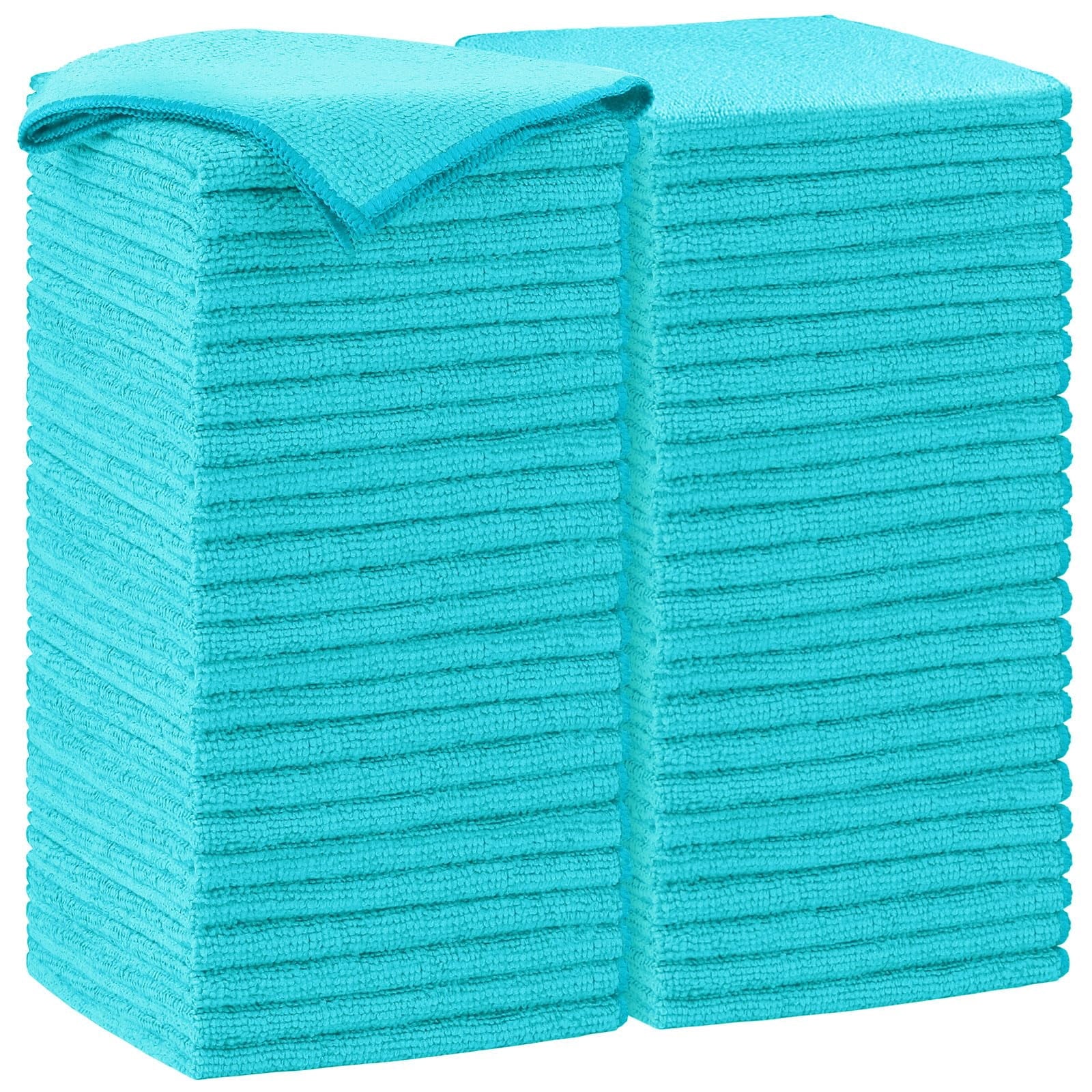 Microfiber Cleaning Cloth-50PK, Soft Microfiber Towels For Cars, Absorbent Cleaning Rags, Lint-Free Streak-Free Wash Cloths For House, Kitchen, Window(12in.x12in)